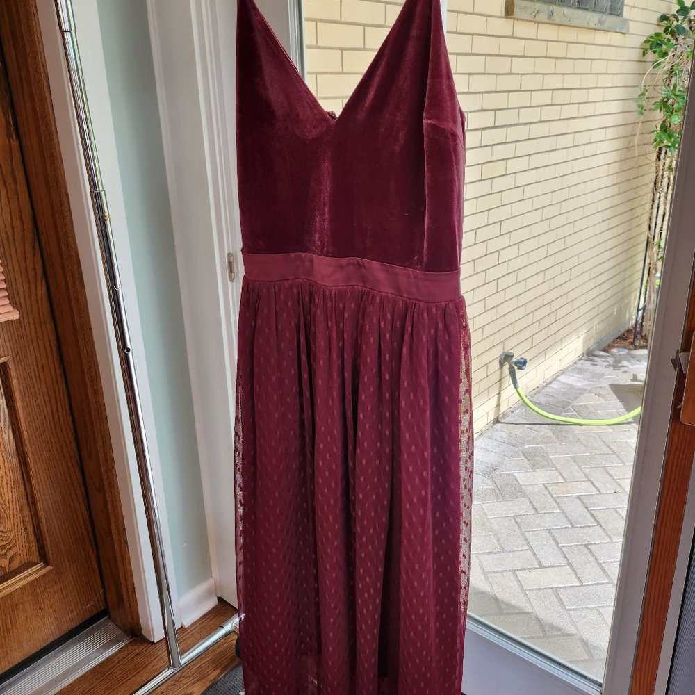 Maroon Express Maxi Dress